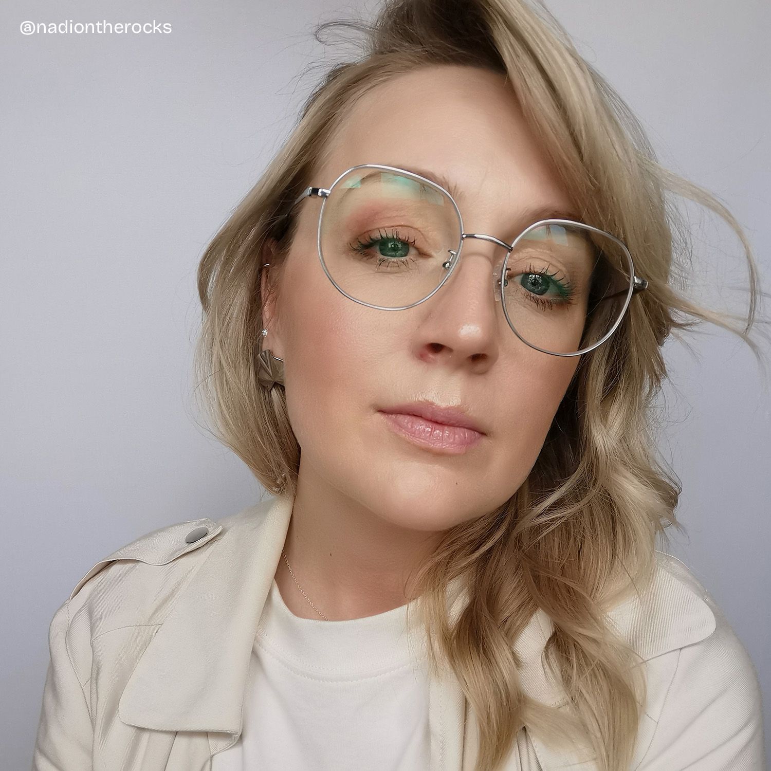 Qusay Silber Rund Brille6