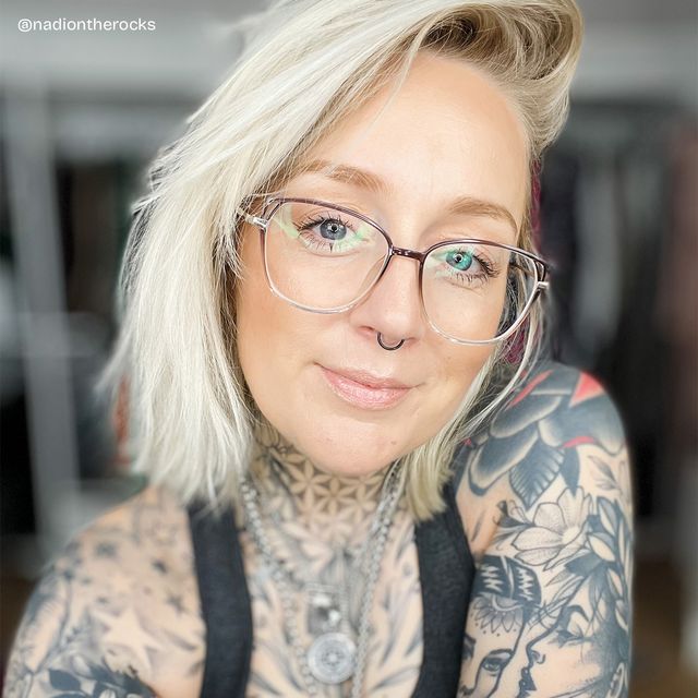 Haygood Braun Klar Cateye Brille hover