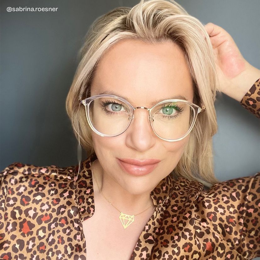 Basilia Gold Cateye Brille