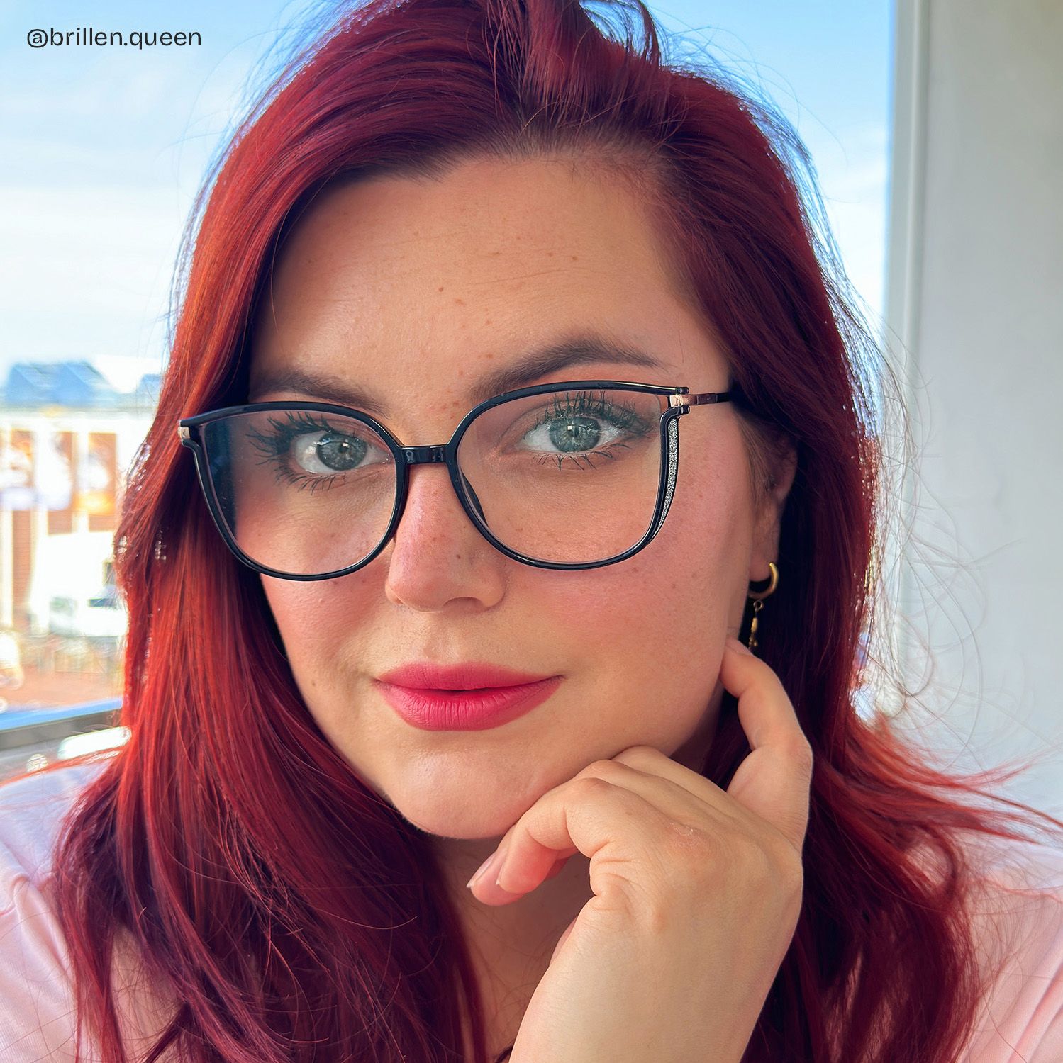 Walden Schwarz Cateye Brille5