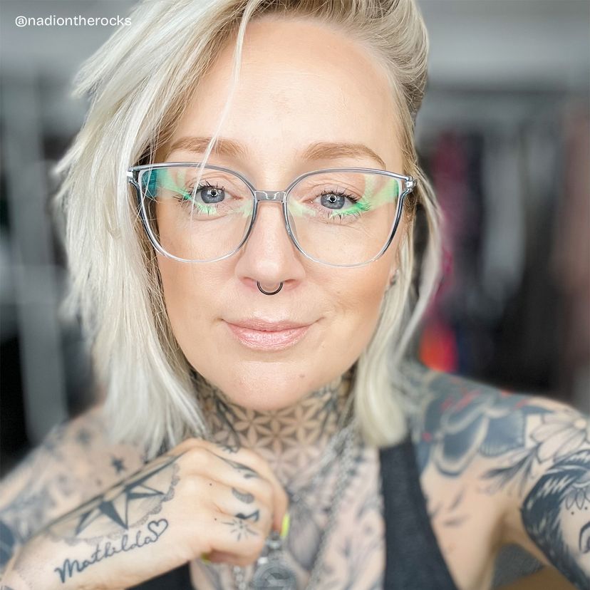 Walden Graugrün Cateye Brille