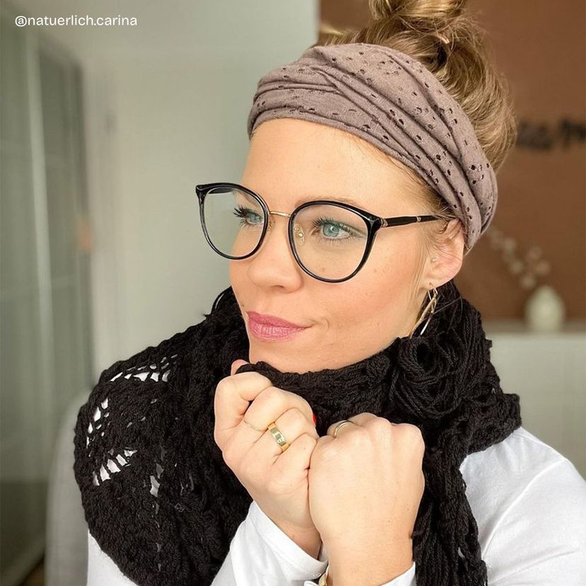 Zabrina Schwarz Cateye Brille