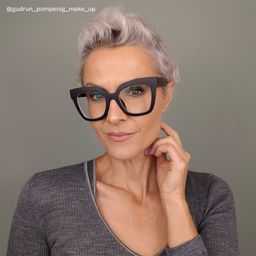 Malcolm Schwarz Quadratisch Brille7