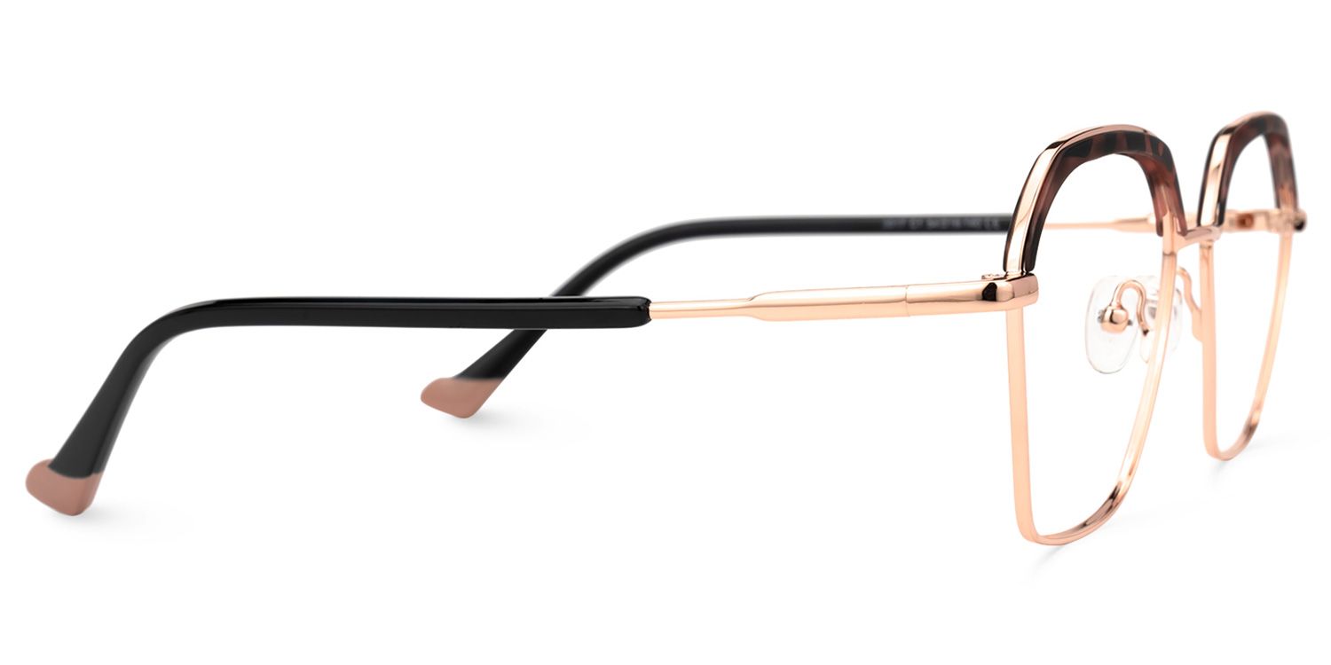 Nancey Schwarz-Tortoise Geometrisch Brille3