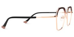 Nancey Schwarz-Tortoise Geometrisch Brille3