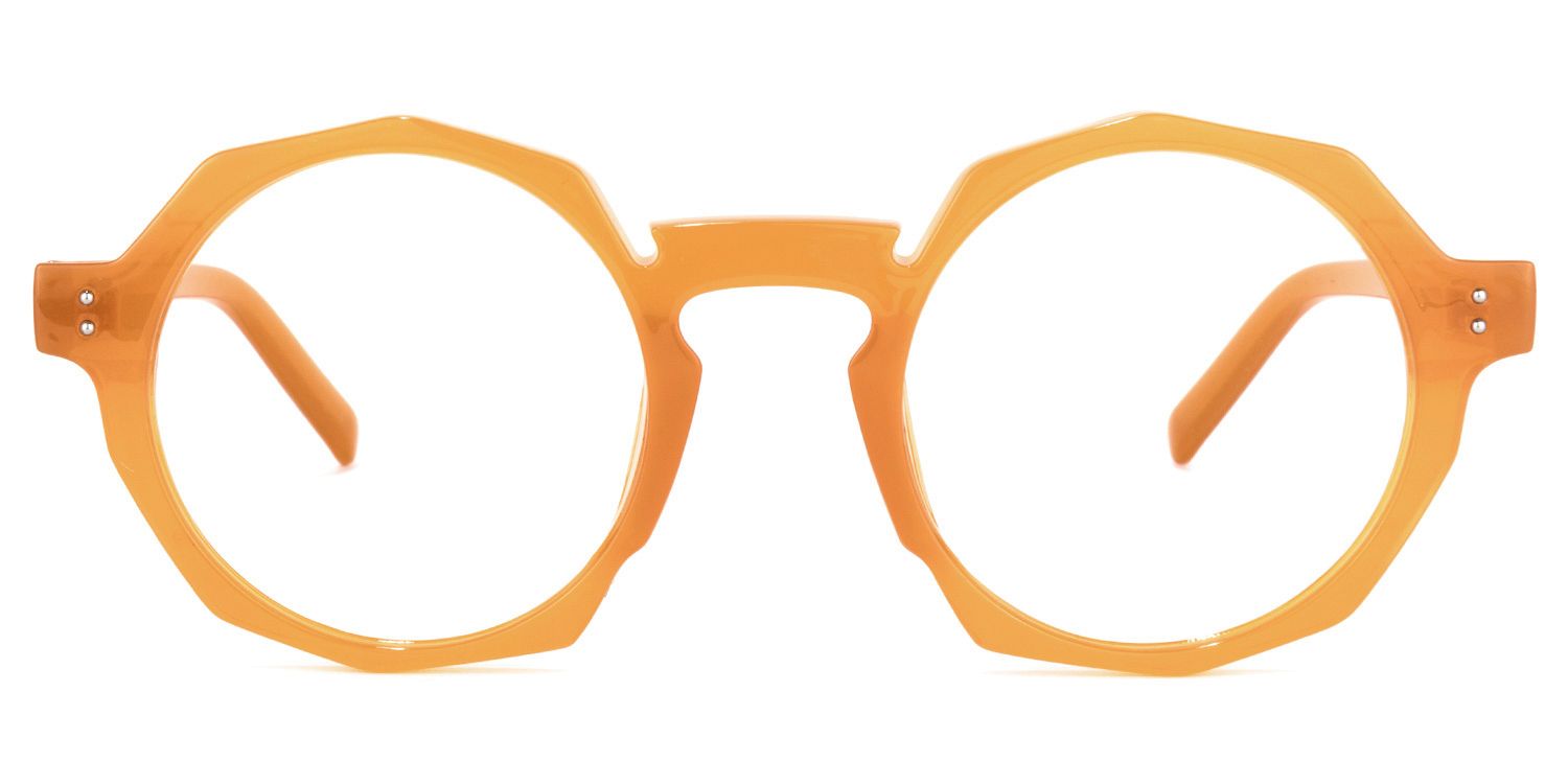 Goodwin Gelbe Geometrische Brille0