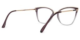 Imlah Dunkellila Cateye Brille3