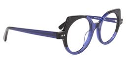 Gilbert Blau-Schwarz Cateye Brille2