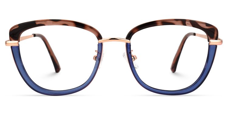 Adriana Blau Rechteckig Brille