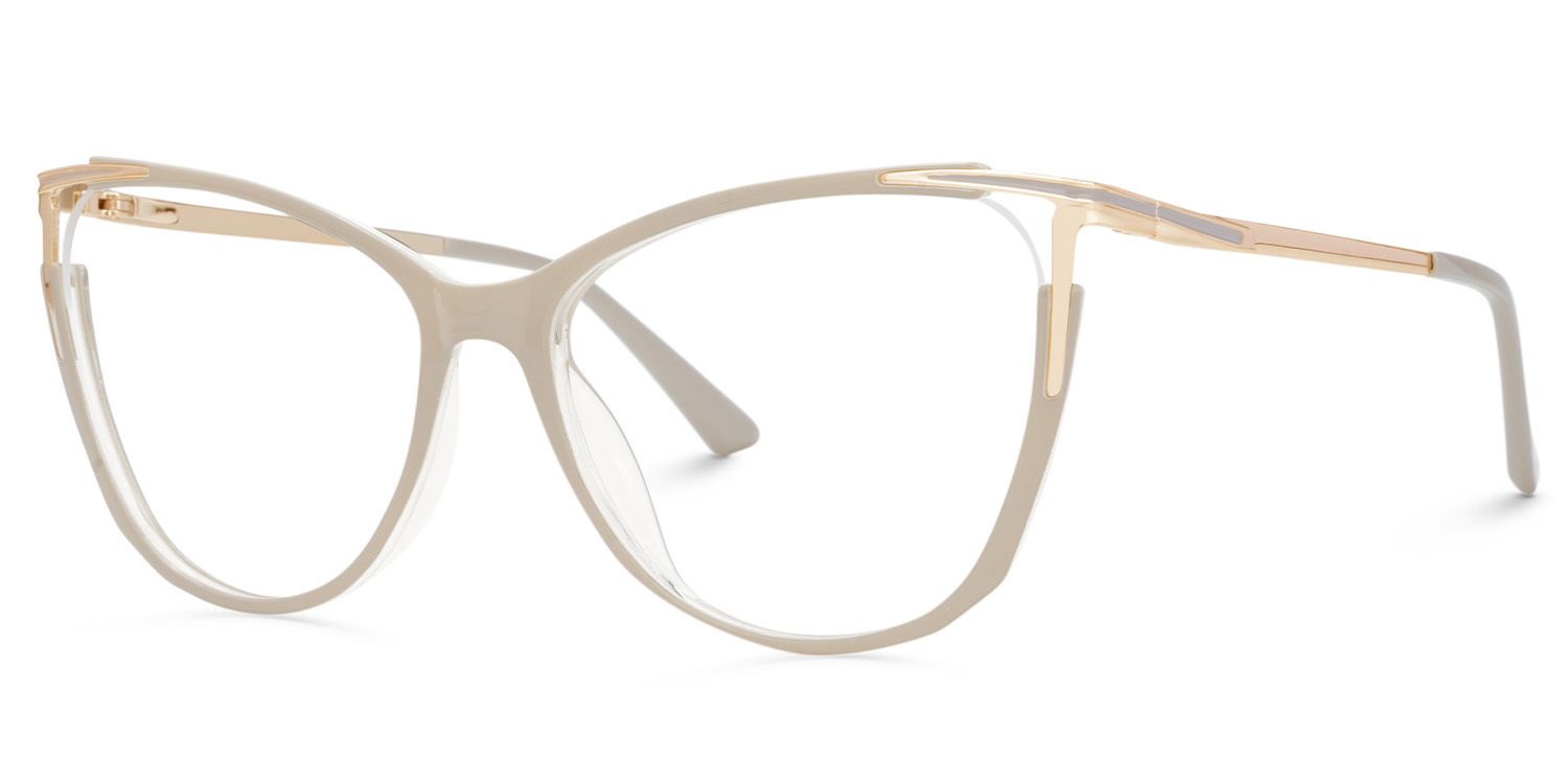 Pace Beige Cateye Brille1