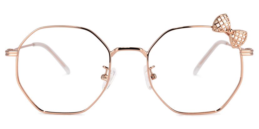 Kaitlyn Rosa-Gold Geometrisch Brille