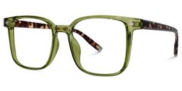 Undreaus Grün Quadratisch Brille1