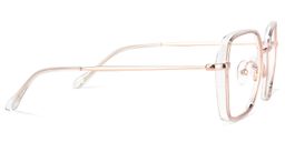 Natalee Gold Klar Quadratisch Brille3