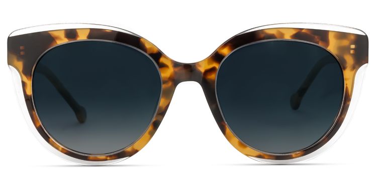 Ike Braun-Tortoise Cateye Sonnenbrille