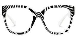 Trisha Schwarz Quadratisch Brille3
