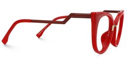 Jacqueline Rot Cateye Brille3