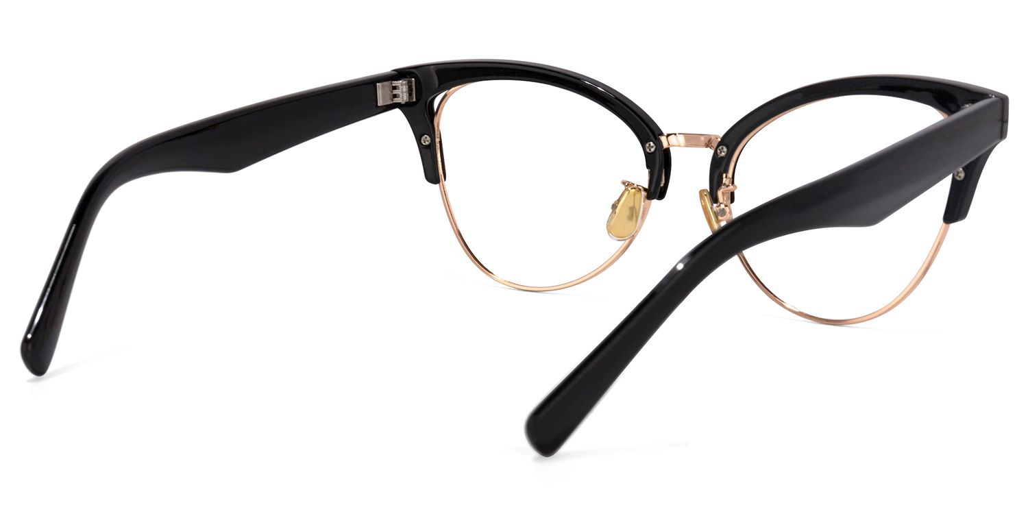 Charlene Schwarz Cat Eye Brille4
