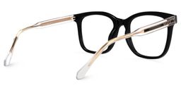 Bev Schwarze Quadrastische Brille2