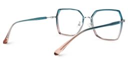 Burt Blau-Rosa Geometrisch Brille2