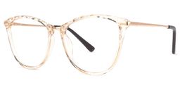 Vaughan Hellgelb-Gold Cateye Brille1