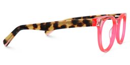 Yasser Rosa Klar Rund Brille2