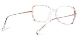 Fulleord Gold Klar Quadratisch Brille4