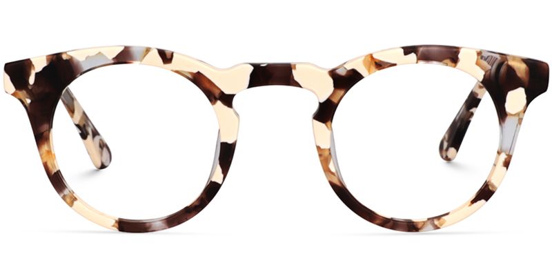 Abigail Braun-Tortoise Rund Brille0