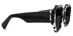 Osmin Schwarz-Tortoise Geometrisch Sonnenbrille3