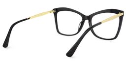 Isaebella schwarz Schmetterling-Form  Brille3