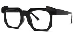Yamilex Schwarze Quadratische Brille1