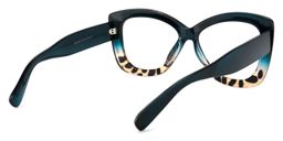 Xanthus Dunkelblau Schildkröte Schmetterling-Form Brille4