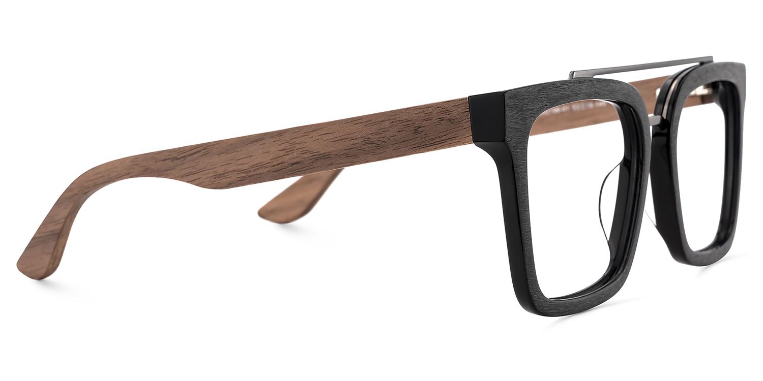 Pascal Schwarz Pilot Gemischte-Materialien Brille4