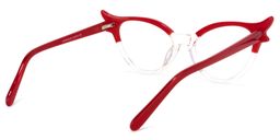 Judy Klar Rot Cat Eye Brille4