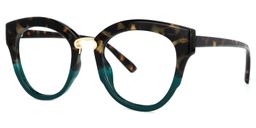 Ruthann Schwarze Tortoise Cateye Brille1