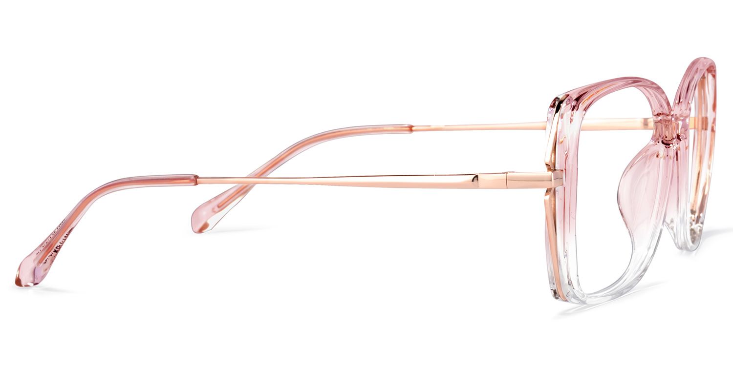 Fulleord Rosa Klar Quadratisch Brille3