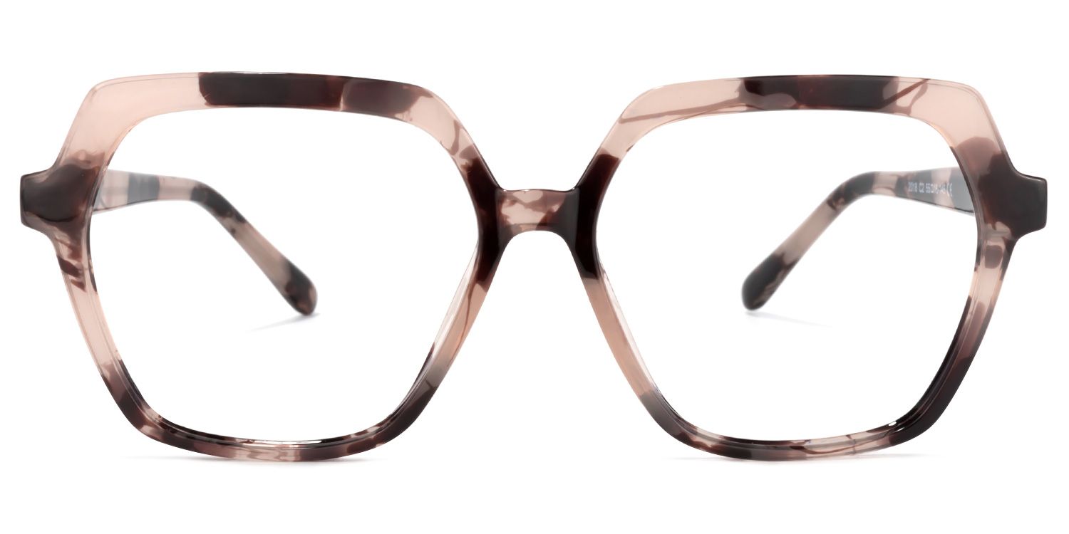 Norah Blumendruck-Rosa Geometrisch Brille0