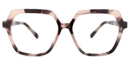 Norah Blumendruck-Rosa Geometrisch Brille0