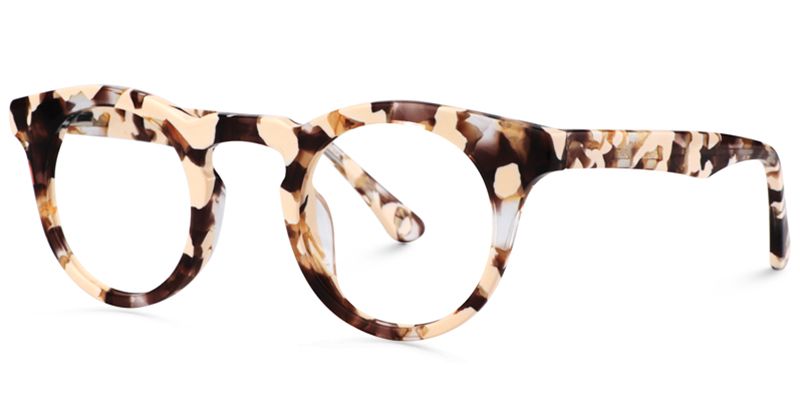 Abigail Braun-Tortoise Rund Brille1