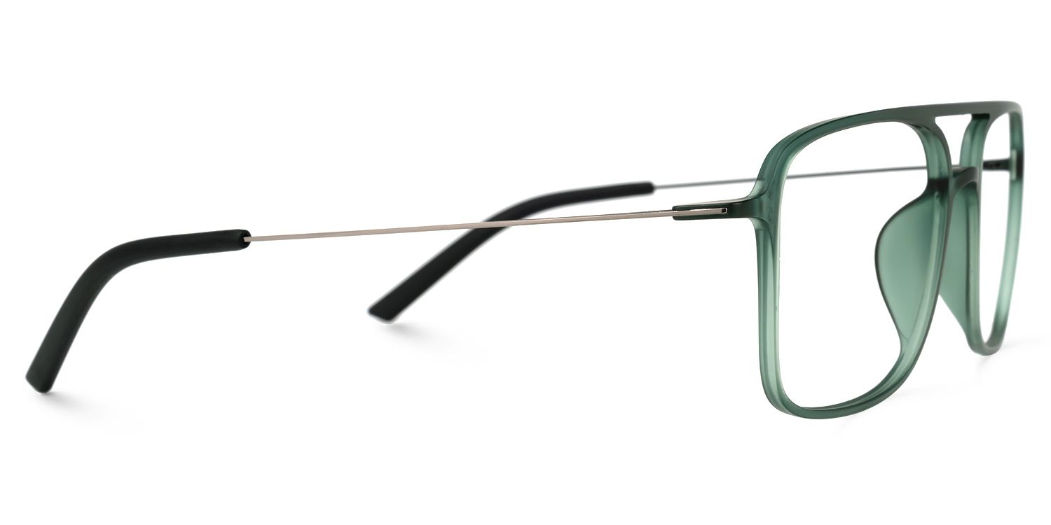 Frederica Dunkelgrün Rechteckig Brille3