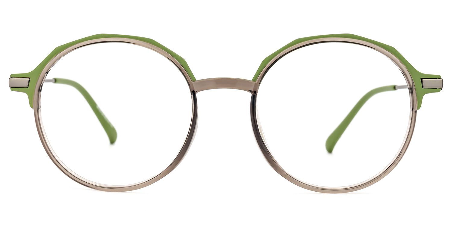 Jessye Grüne Runde Brille0