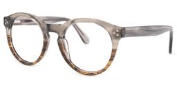 Ryleigh Grau Rund Vollrand  Brille1