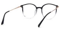 Yadejah Schwarz Rund Brille4
