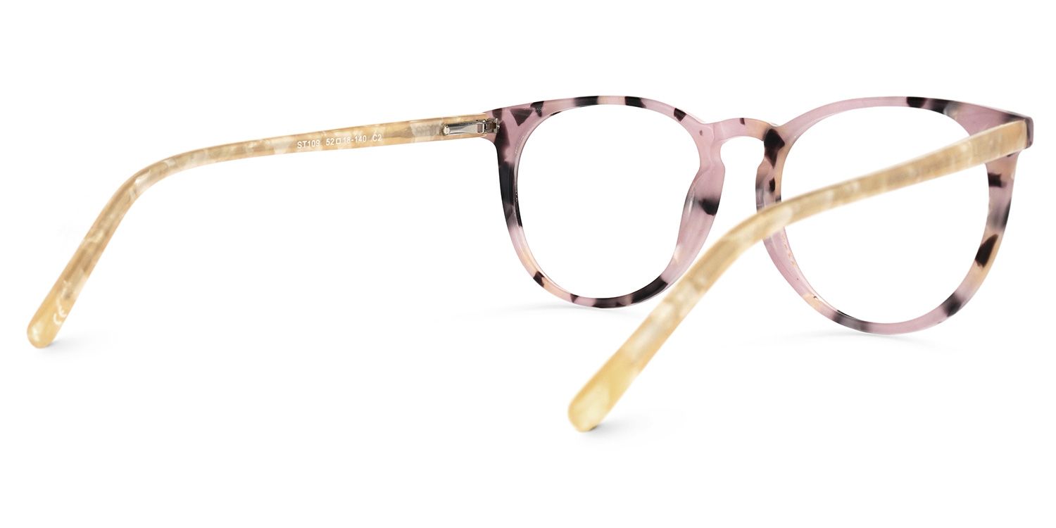 Vicente Rosa-Tortoise Rund Brille2