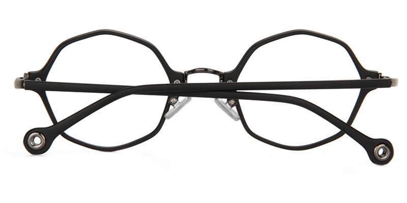 Ashley Schwarz Geometrische Brille4