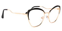 Lill Gold Schwarz Cateye Brille2