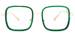 Jace klar Grün quadratische Brille0