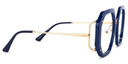 Bancroft Geometrische Tief Blau Brille3