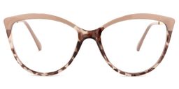 Omari Braune Tortoise Cateye Brille0