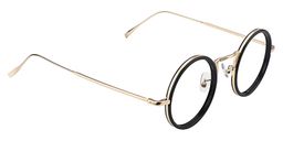 Alisa Schwarz Rund Vollrand  Brille2