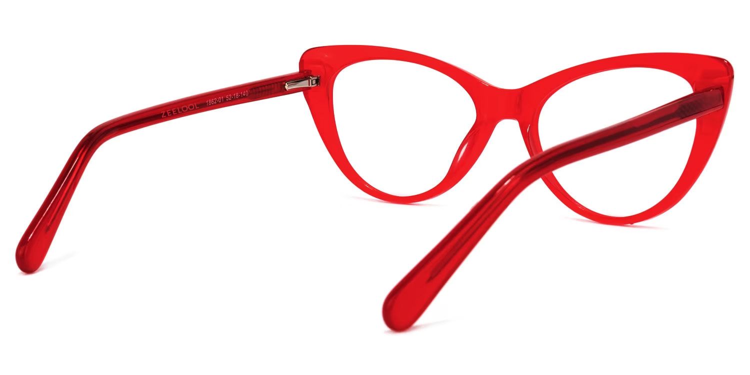Charis Rot Cat Eye Brille4